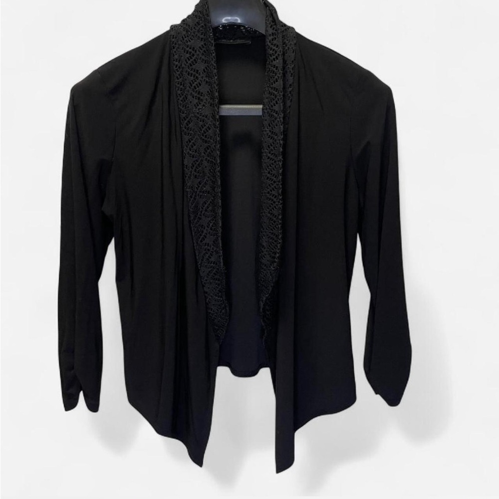 Michelle Lynn Elegant Black Women's Cardigan